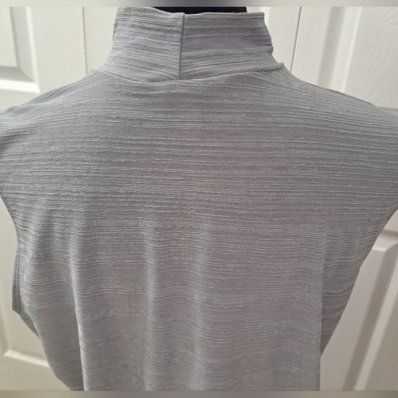 Vintage Mock Neck Sleeveless Textured Sage Green Top   Size 2X - Picture 4 of 9